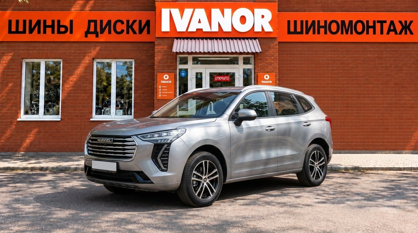 AI-примерка: Haval Jolion на дисках Tech Line 529