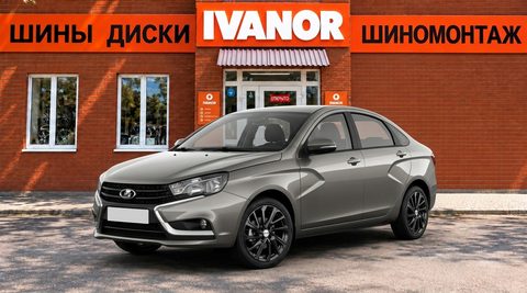 Lada Vesta на дисках iFree Неом 16″