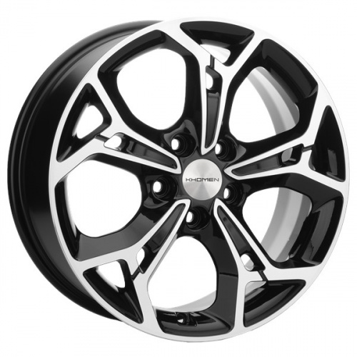 Диск Khomen 1702 7x17 5*110 Et:45 Dia:67,1 Black-FP