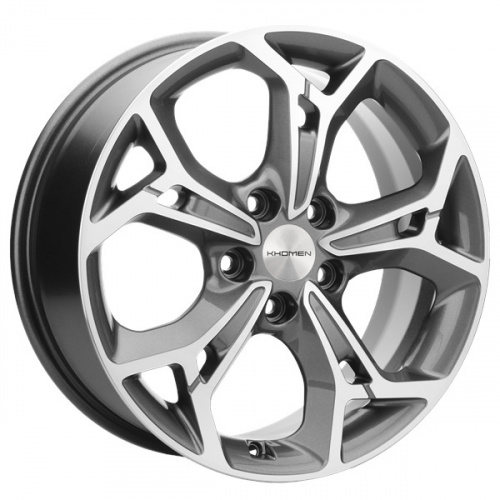Диск Khomen 1702 7x17 5*110 Et:46 Dia:63,3 Gray-FP