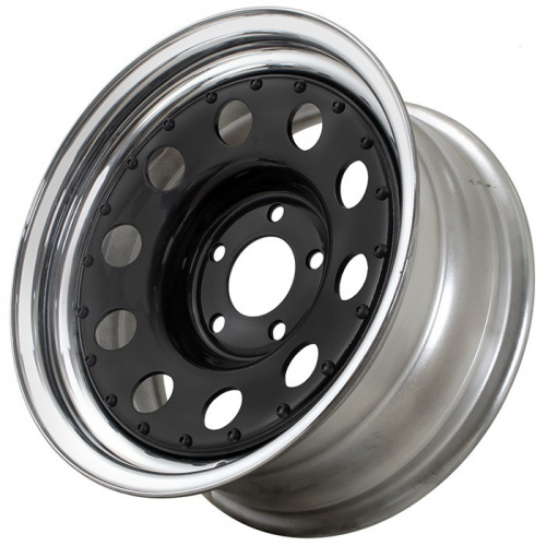 Диск Grizzly SW04 7x15 5*139,7 Et:-20 Dia:108,5 Black Inner + Chrome Outer Rim