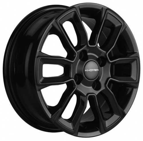 Диск Khomen KHW1406 5,5x14 4*100 Et:43 Dia:67,1 Black