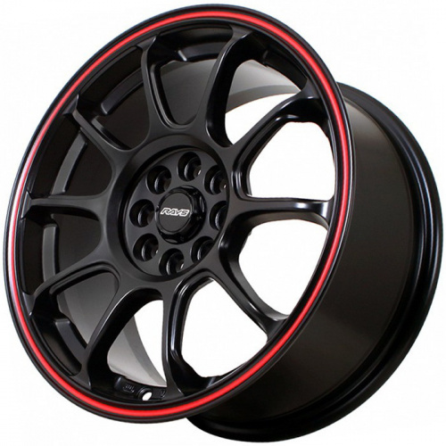 Диск FF R115 7x15 4*98 Et:35 Dia:73,1 Matt Black + Red Line