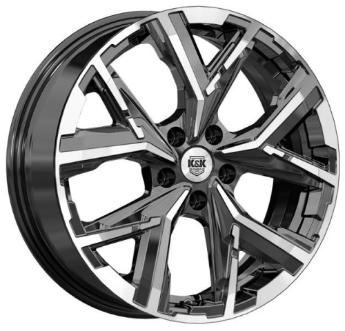 Диск K&K Айона 6,5x18 5*112 Et:33 Dia:57,1 алмаз чёрный