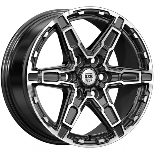Диск K&K Дистрикт 8x18 6*114,3 Et:25 Dia:66,1 алмаз чёрный