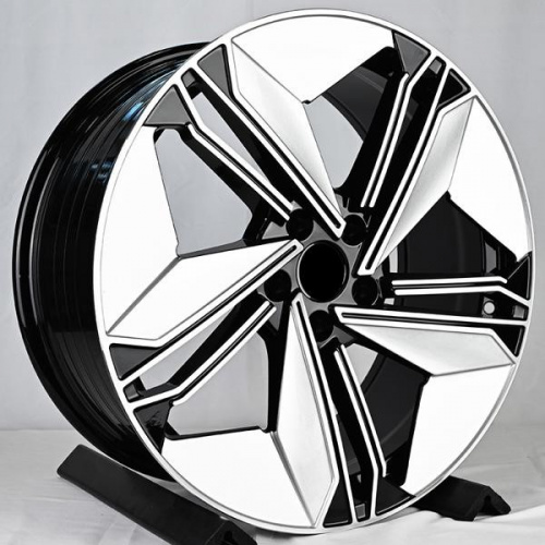 Диск IWheel FBX334-9 8,5x19 5*112 Et:35 Dia:66,6 Black+Silver+Machine Face