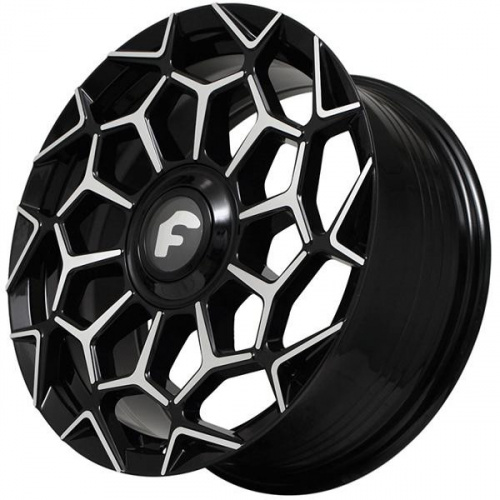 Диск Kipardo KF65 7,5x17 4*98 Et:25 Dia:73,1 Gloss Black Machined Face
