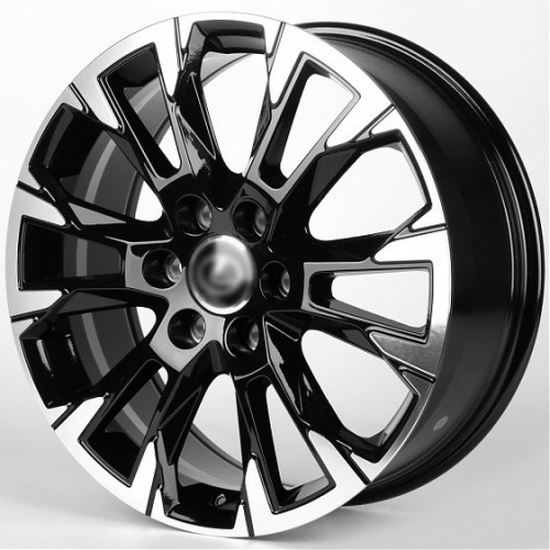 Диск IWheel IVF-3159 8x20 6*139,7 Et:55 Dia:95,1 Чёрный Глянцевый + Полированные Спицы
