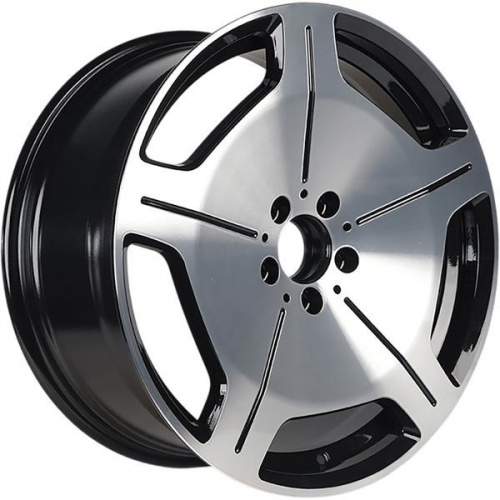 Диск INCH ULF-R20 9,5x20 5*112 Et:43 Dia:56 Black machine face+milling spokes before painting