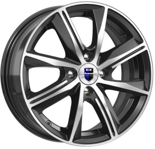 Диск K&K Арнар КС890 6 x 15 4*100 Et: 40 Dia: 60,1 алмаз чёрный
