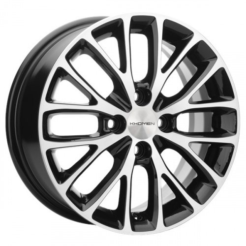 Диск Khomen 1506 6x15 4*100 Et:50 Dia:60,1 Black-FP