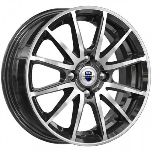 Диск K&K Квант 5,5x14 4*100 Et:38 Dia:60,1 алмаз чёрный