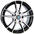 Диск Khomen 1611 6,5x16 5*108 Et:43 Dia:65,1 Black-FP