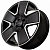 Диск Kipardo KF61 7,5x17 4*98 Et:28 Dia:58,6 Gloss Black Machined Face