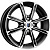 Диск K&K Флэш 5x14 4*100 Et:43 Dia:60,1 алмаз черный