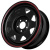 Диск Grizzly SW01 7x15 5*114,3 Et:0 Dia:73,1 Shinning Black With 2 Red Line