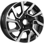 Диск KDW KD1420 5,5x14 4*100 Et:40 Dia:54,1 Black Front Polished