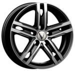 Диск Вектор B178 6x15 5*114,3 Et:46 Dia:67,1 АЛМАЗ ЧЕРНЫЙ