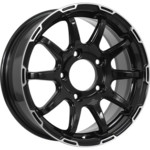 Диск KDW KD1660 6,5x16 5*139,7 Et:40 Dia:98 Black Front Polished