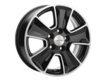 Диск Khomen 1601 6,5x16 5*110 Et:46 Dia:63,3 Black-FP