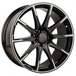 Диск KoKo Kuture 1117 9,5x20 5*112 Et:35 Dia:66,6 Gloss Black With Lip Polish