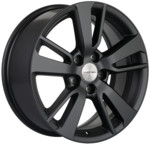 Диск Khomen 1704 7x17 5*114,3 Et:37 Dia:66,5 Black-FP