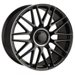 Диск Powcan Y0207 9,5x20 5*112 Et:43 Dia:66,6 Black Matt With Lip Polish