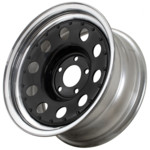Диск Grizzly SW04 7x16 5*139,7 Et:15 Dia:108,5 Black Inner + Chrome Outer Rim