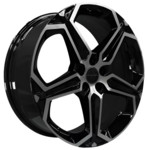 Диск Khomen KHW1909 7,5x19 5*112 Et:32 Dia:66,6 Black-FP