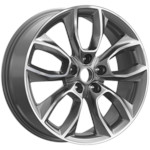 Диск Premium Series КР001 7x18 5*114,3 Et:45 Dia:60,1 Diamond Gloss Graphite