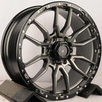 Диск KoKo Kuture 6098 8,5x19 5*108 Et:35 Dia:65,1 Matte Gunmetal With Black Bead Ring
