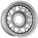 Диск Grizzly SW04 7x16 5*139,7 Et:0 Dia:108,5 Silver + Black Rivet