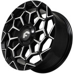 Диск Kipardo KF65 7,5x17 4*98 Et:25 Dia:73,1 Gloss Black Machined Face