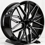 Диск KoKo Kuture YH3045 8,5x20 5*114,3 Et:38 Dia:67,1 Gloss Black Brush With Dark Tint