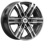 Диск K&K R8 (КС1174) 7,5x17 6*127 Et:45 Dia:77,9 алмаз черный