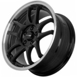 Диск FF RHZ1061 7x16 5*100 Et:38 Dia:73,1 Black Machine Lip