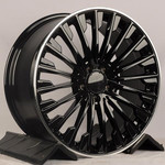 Диск KoKo Kuture YF0438 8,5x20 5*112 Et:35 Dia:66,6 Gloss Black With Lip Polish