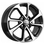 Диск K&K КС861 6 x 15 4*100 Et: 46 Dia: 54,1 алмаз-чёрный