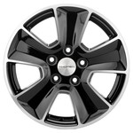 Диск Khomen 1601 6,5 x 16 5*114,3 Et: 50 Dia: 66,1 BLACK-FP