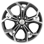 Диск Khomen 1702 7 x 17 5*114,3 Et: 48,5 Dia: 67,1 Black-FP
