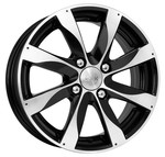 Диск K&K Джемини 6 x 15 4*100 Et: 37 Dia: 60,1 алмаз черный