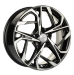 Диск Khomen 1716 7 x 17 5*114,3 Et: 40 Dia: 66,1 Black-FP