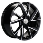 Диск Khomen 1714 7x17 5*112 Et:45 Dia:57,1 Black-FP