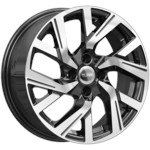 Диск K&K КС1030 6x15 4*100 Et:40 Dia:60,1 алмаз чёрный