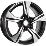 Диск K&K KC1053 6,5x16 5*114,3 Et:44 Dia:67,1 алмаз чёрный